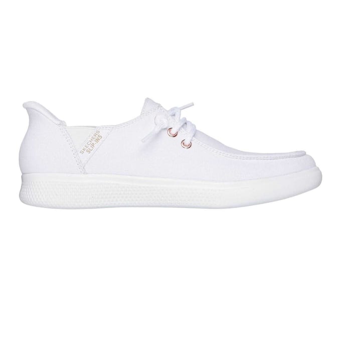 Skechers Skipcute canvas sneakers voor dames (Wit)
