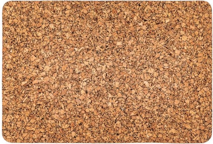 ZICZAC - Placemat - QUERCO - 100% kurk - Vlek- en waterafstotend - Rechthoekig - 45,5x30,5 cm - Grain - SET/2