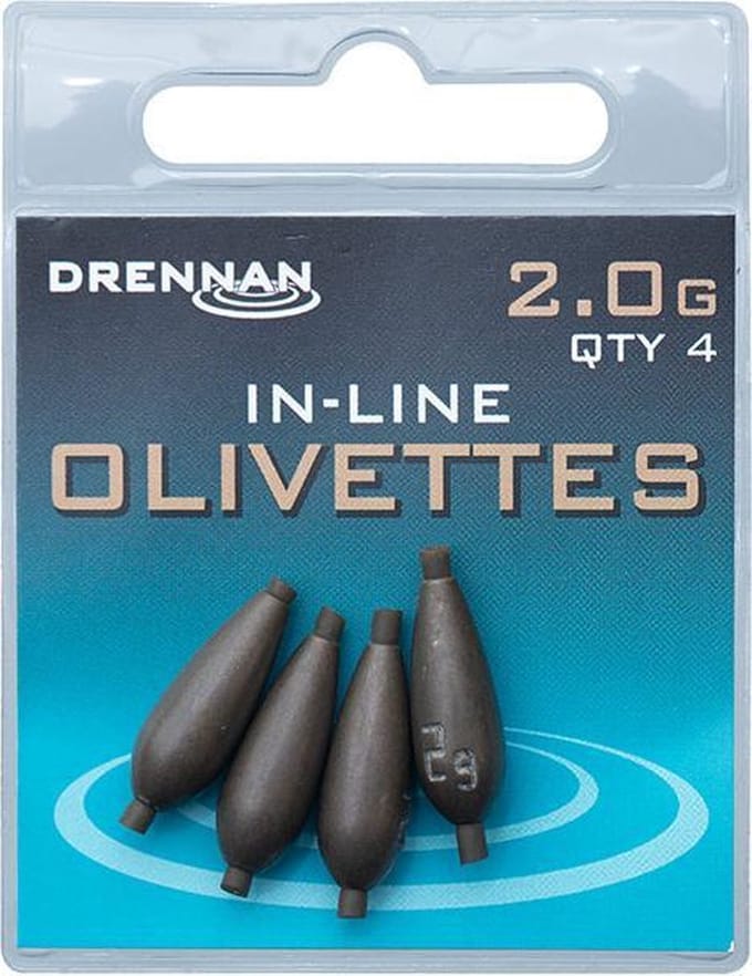 Drennan In-Line Olivette - Lood - 2.0g - Brons