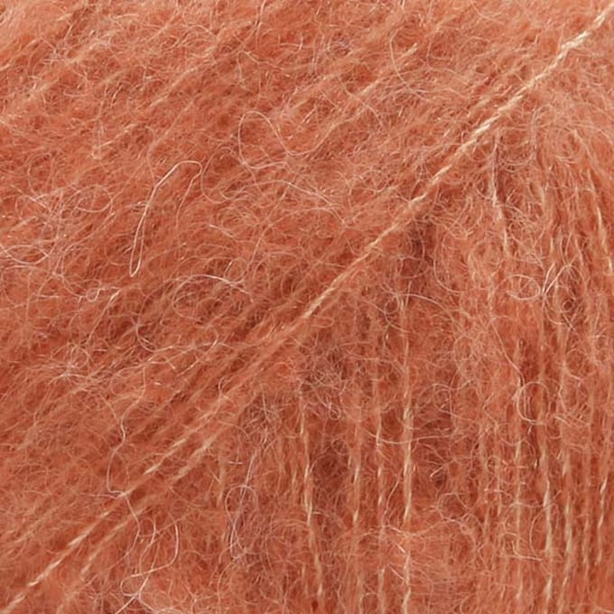 DROPS Brushed Alpaca Silk Uni Colour - 22 licht roest - Wol Garen
