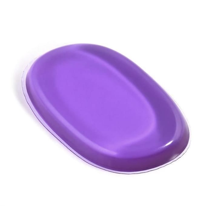 Poederkwast Puff Transparante Siliconen Gel voor Cosmetisch Hulpmiddel PAARS
