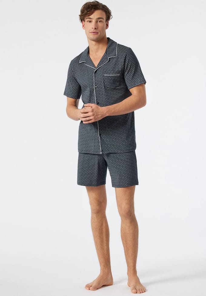 Schiesser – Fine Interlock - Pyjama – 178113 – Dark Blue - 50
