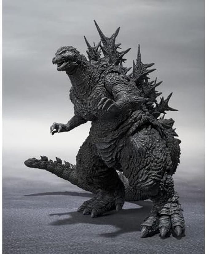 Actiefiguur Godzilla - Film monster - Verzamelaars item - Gedetailleerd ontwerp - 16 cm - Monochroom