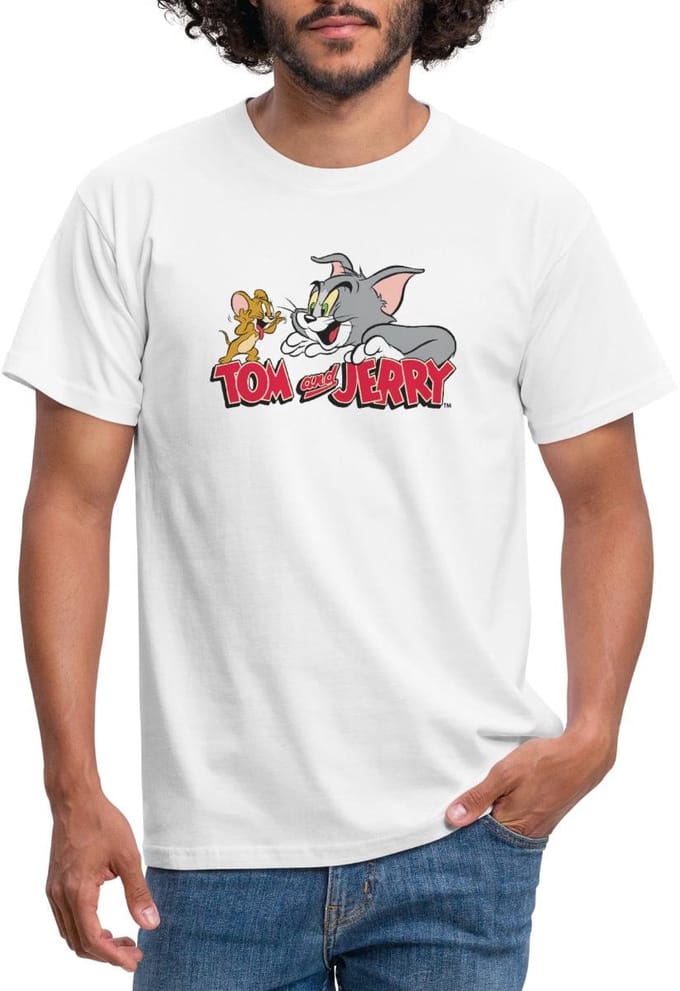 Tom En Jerry Vang Me Maar T-Shirt Heren