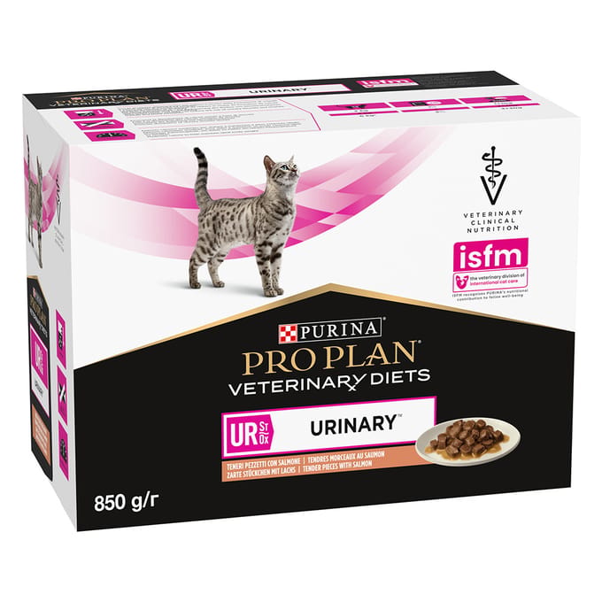 Pro Plan Veterinary Diets Feline Ur Urinary 10x85 g - Kattenvoer - Zalm