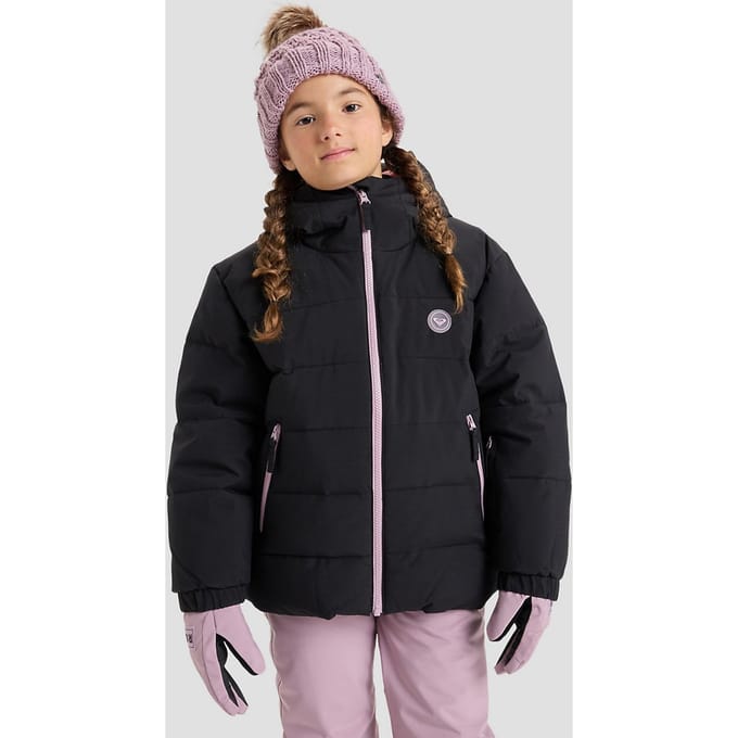 Roxy Snowyhill Puffy Kids Jas zwart