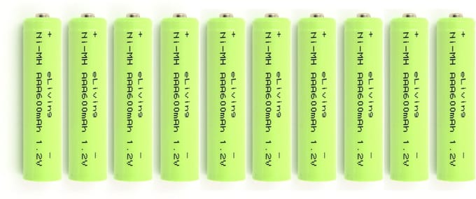 eLiving - Oplaadbare AAA Batterijen. 600mAh 10 stuks
