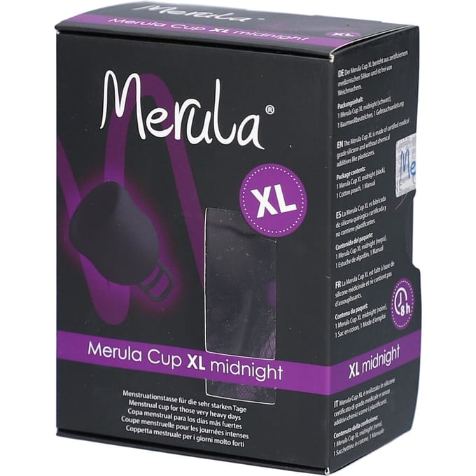 Merula menstruatiecup -  XL - midnight zwart