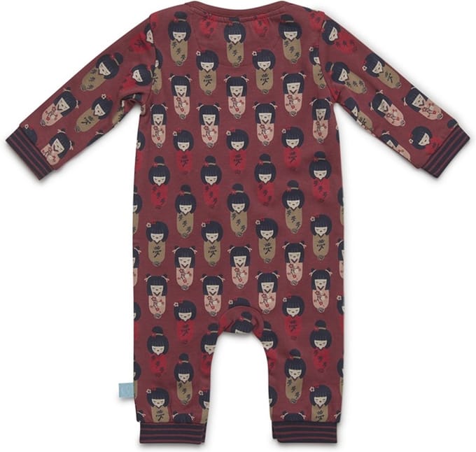 Charlie Choe Boxpak donkerrood met geisha - Maat 68