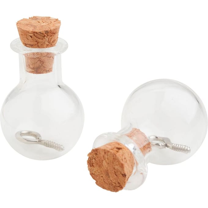 Decoratieve hanger Glazen fles - Kogel