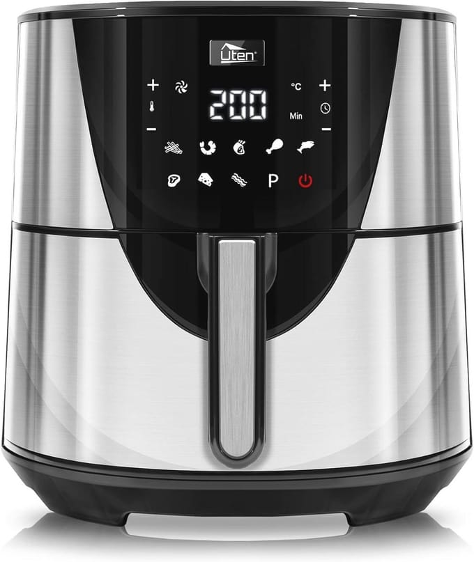 XXL Heteluchtfriteuse 7,5l met Digitale Touchscreen en 10 Menu's voor Gezond Koken