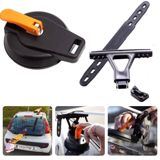 Zuignap Hanger - Voor Auto - Caravan - Boot - Camper - Spanband - Ophanghaak - Bindriem - Dakkoffer Alternatief