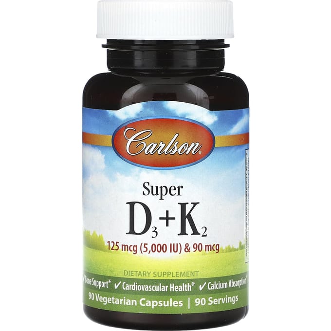 Super D3 + K2, 90 Vegetarische Capsules