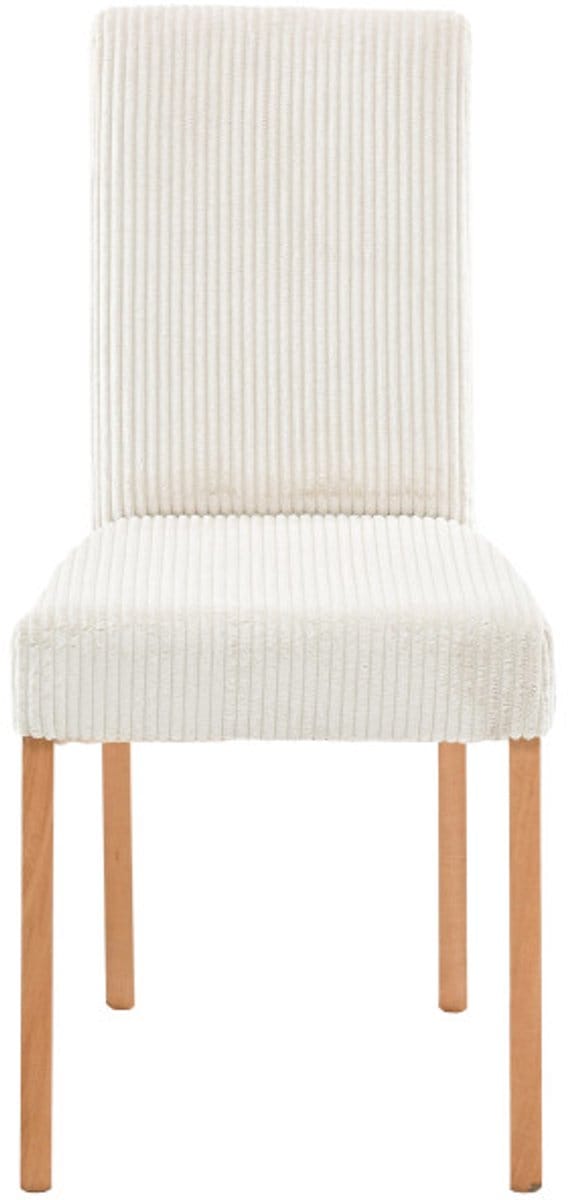 stoel lina- eetkamerstoel- beige ribstof-zetelsenbedden