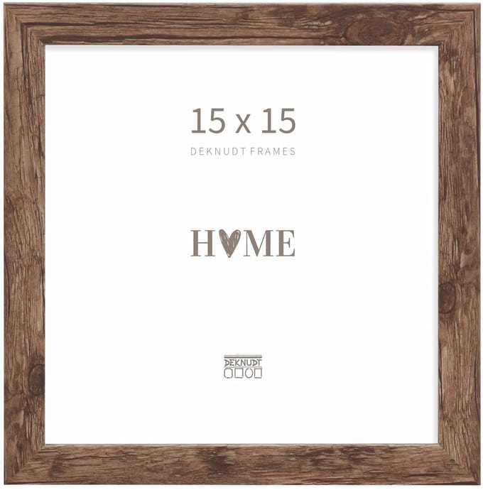 Deknudt Frames fotolijst S45RH3 - bruin - hout - 15x15 cm