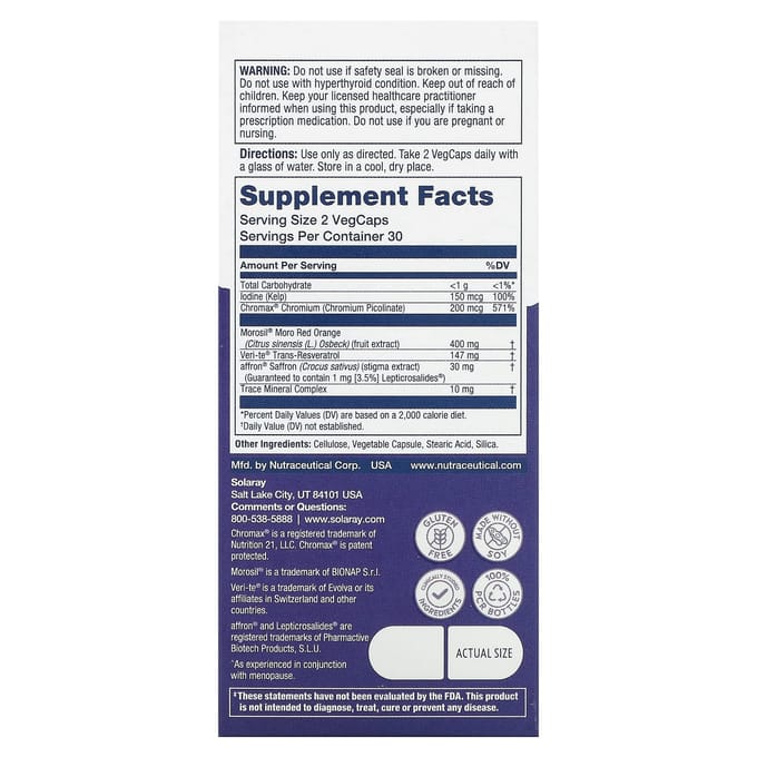 Haar Levensfasen, Postmenopauze, Groentecapsules 60