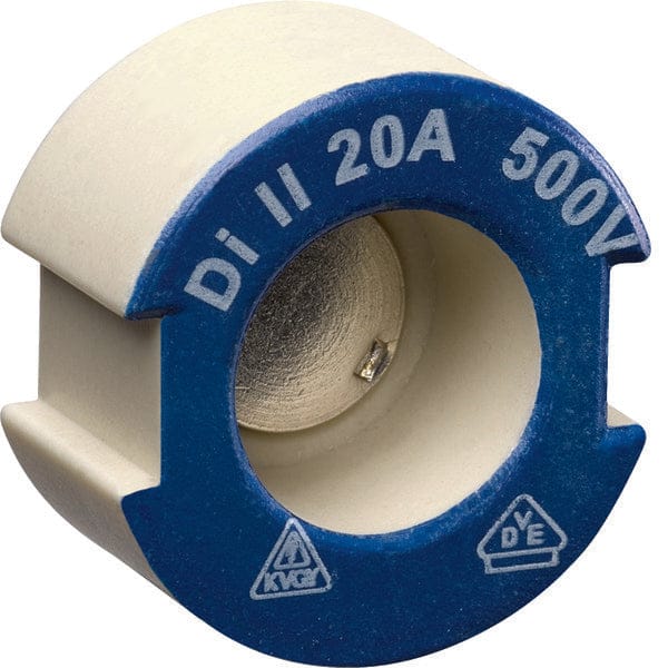 Hager E27 Keramische Meter Schroef 20A 500V DII Blauw - LE27P20 [10 Stuks]