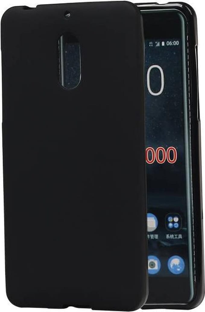 BestCases.nl Nokia 6 TPU back case hoesje Zwart