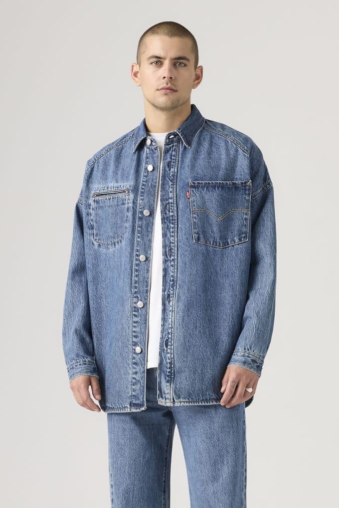 Levi's Twist Shacket Blue Taglia: S | Camicie Casual Outlet | Uomo | Blu
