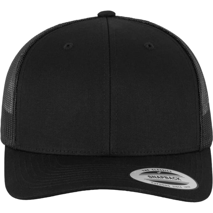 Flexfit Unisex Retro Trucker Cap voor volwassenen (Zwart)