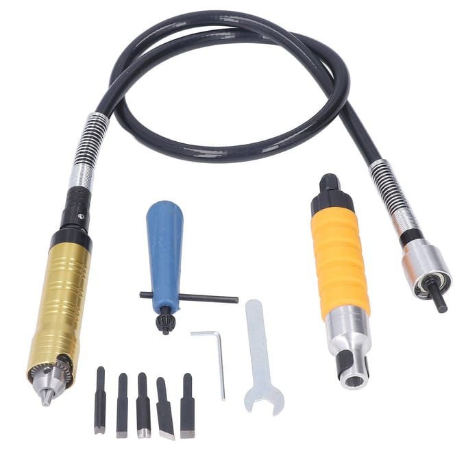 Adaptateur d'arbre Flexible, fixation d'extension Flexible, clé de mandrin pour convertisseur de perceuse électrique 10 pièces