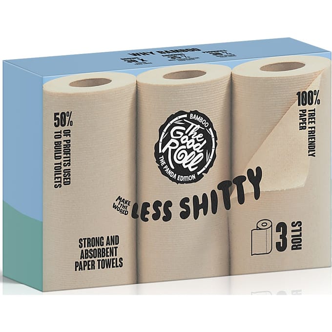 The Good Roll Keukenrol Naked Panda Edition 3 rollen