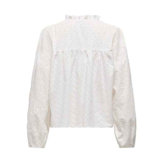 ONLY - ONLNOELYS L/S EMBROIDED SHIRT WVN CS - Meisjes - Blouses