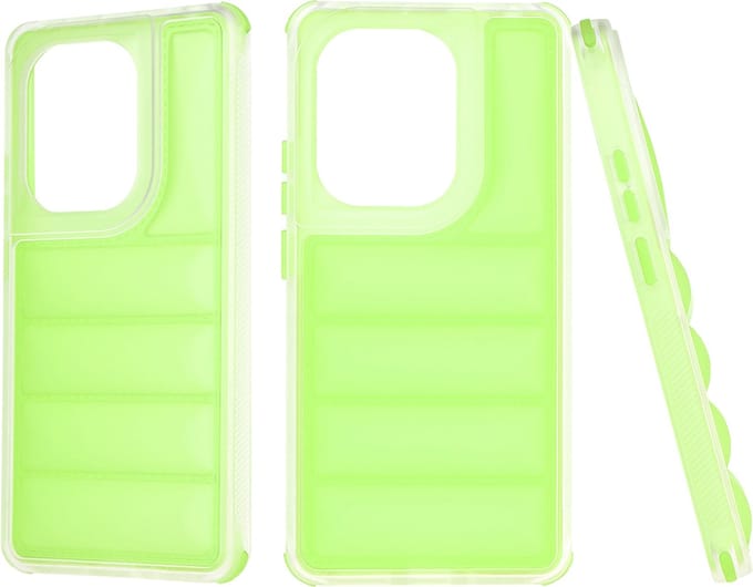 Hoesje geschikt voor Xiaomi Redmi Note 13 Pro / Xiaomi Poco M6 Pro - Techsuit Wave Shield Shockproof Hard Case Back Cover - Groen
