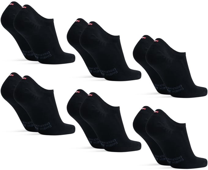 DANISH ENDURANCE Onzichtbare Bamboe Sokken - Anti-Slip Hiel - Unisex - Maat 35-38