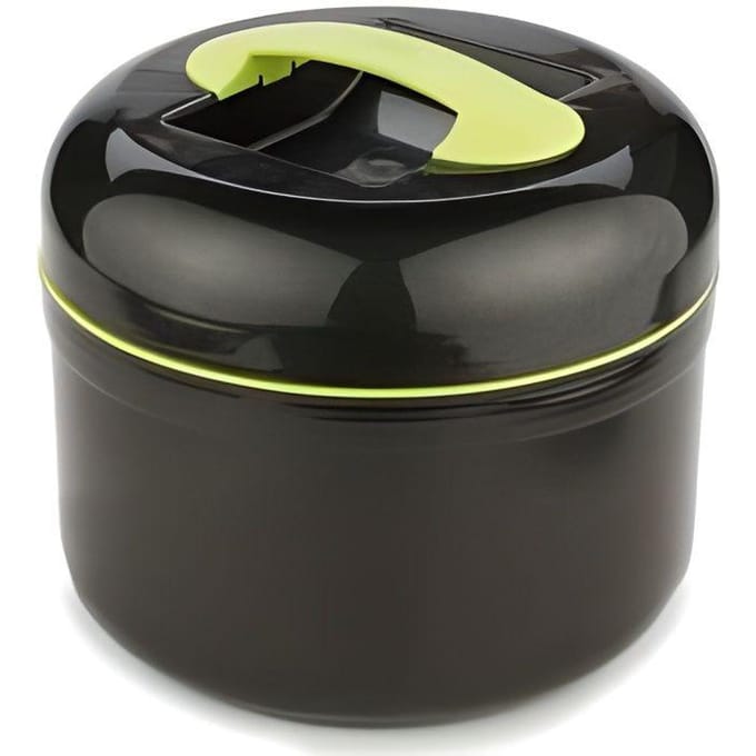 Boite repas isotherme - Valira - Grande lunchbox - 1,5L - Noir et vert - Compartiment beweegbaar zwart