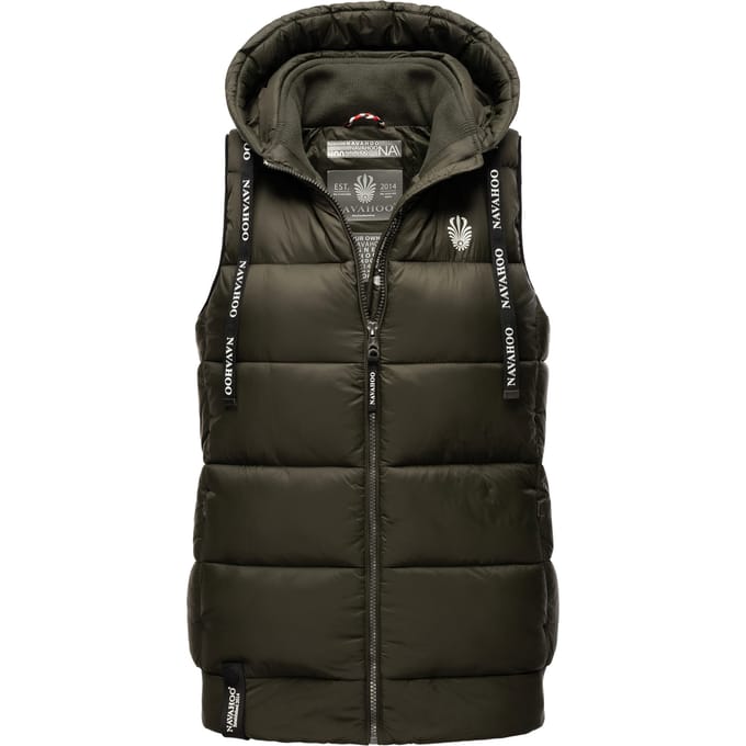 Navahoo Dames Gewatteerde Bodywarmer Kassidy – Licht & Modern met Capuchon