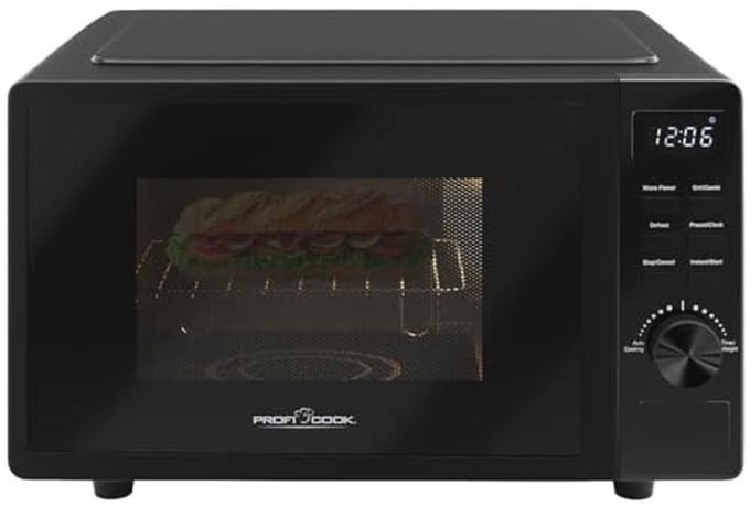 Magnetron met Grill 20L - Draaipleateloze Magnetron met Timer en Ontdooifunctie