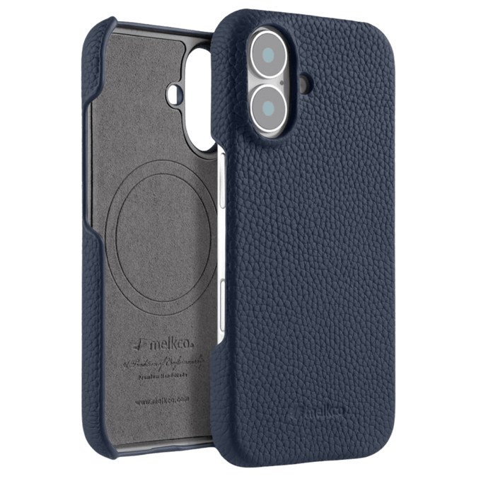 Melkco Apple iPhone 16 Leather MagSafe Cover Navy