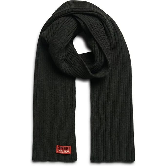 Superdry Workwear Gebreide Sjaal Groen Grootte: 1SIZE