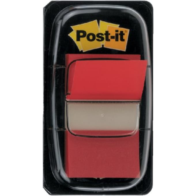 Indextabs post-it 680 25.4x43.2mm rood 50 tabs