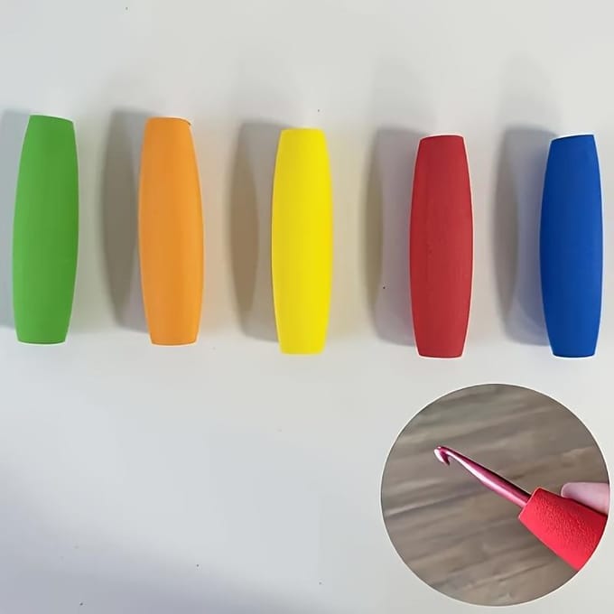 Ergonomische Haakjes met Comfortabele Handvatten, Geschikt voor Verschillende Maten Van 2 Mm Tot 10 Mm, Verkrijgbaar in Verschillende Kleuren.