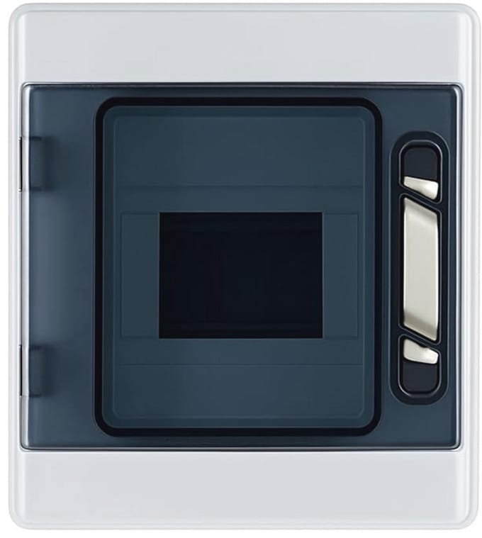 Waterdichte opbouw verdeelkast - IP65, onderverdeling, accessoires inbegrepen, robuuste 6-module verdeler