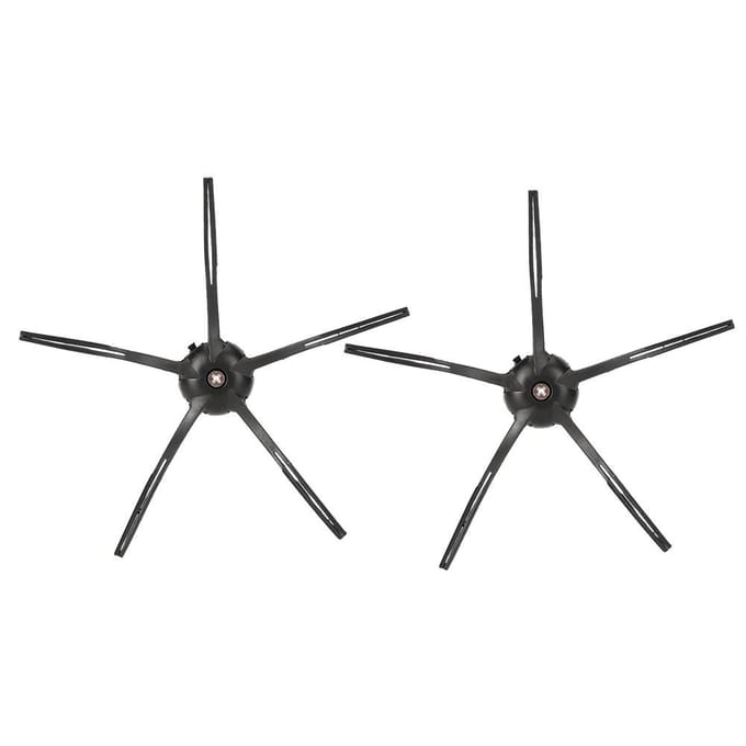 2 Stuks Zijborstel Vervangingsaccessoire voor XIAOMI Roborock S6 S5 E35 E2 Veegrobot Zwart black