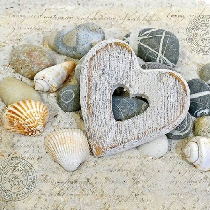 Ambiente - Lunch servetten - Heart And Stones