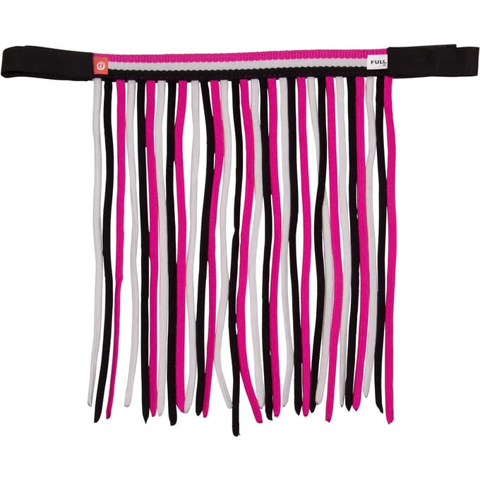 Imperial Riding - Vliegenfrontriem Nylon - Met klittenband - Neon Pink - Maat Pony