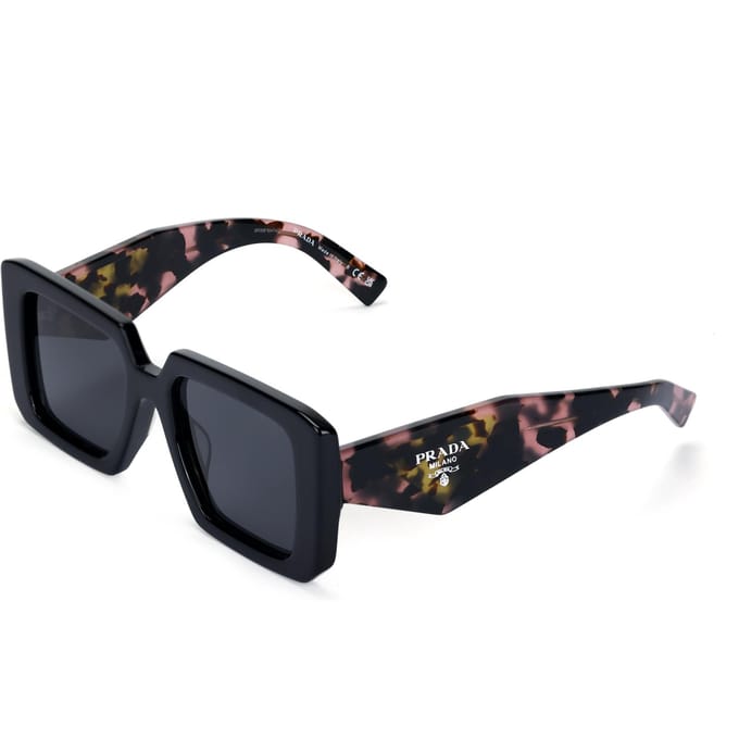 Prada Mode Minimalistische Vierkante Zonnebril Dames zonnebril 0PR23YSF-1AB5S0 Basic Packaging-Eyeglass Case+Box,52