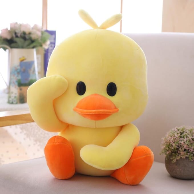 Creatief Eend Knuffeldier Schattige Gele Eend Knuffeldier Kussen Zachte Pop Verjaardagscadeau Kamerdecoratie 30cm