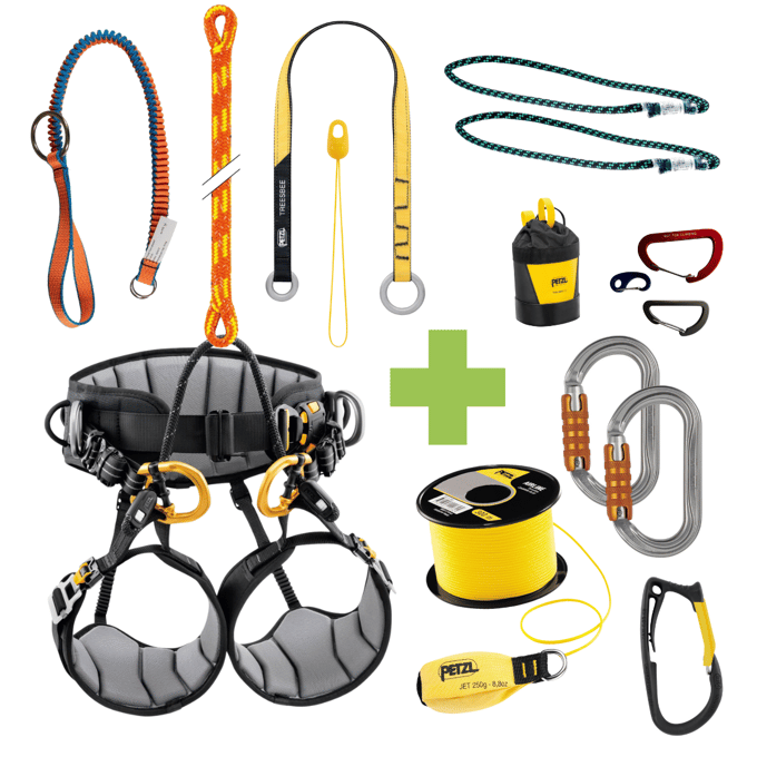 Petzl basis klimset 45 meter prusik