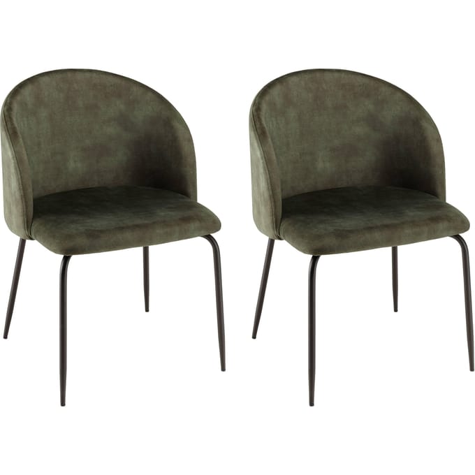 Set van 2 eetkamerstoelen Augustin velvet | Macabane