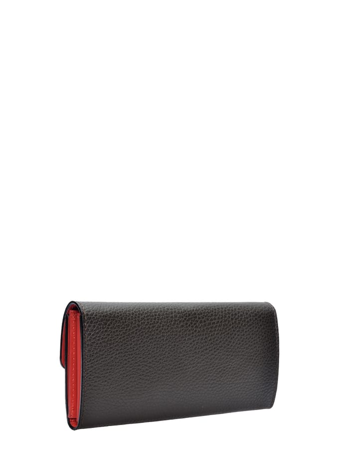 Isabella Rhea Bordeauxrood Rundleer Portemonnee