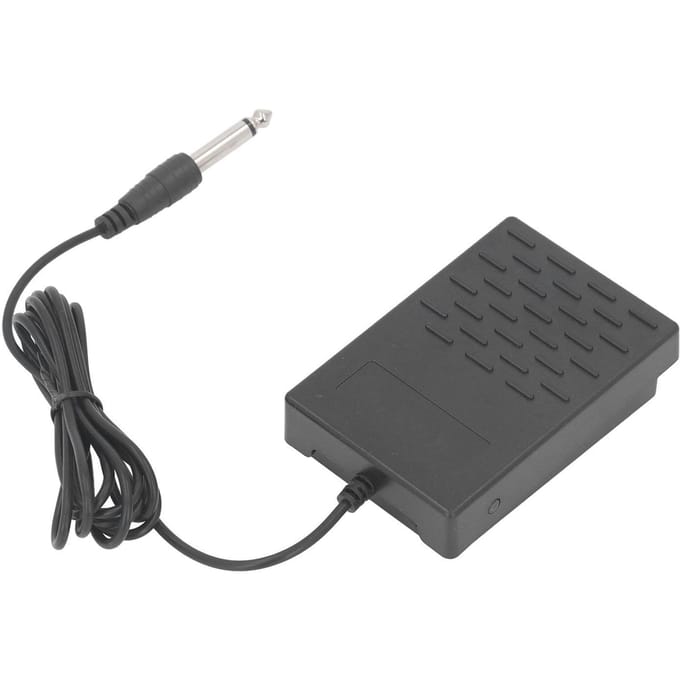 Universeel Sustain Pedaal Elektrisch Toetsenbord Momentaire Voetschakelaar Stepper Synthesizer 6.35mm Zwart gray
