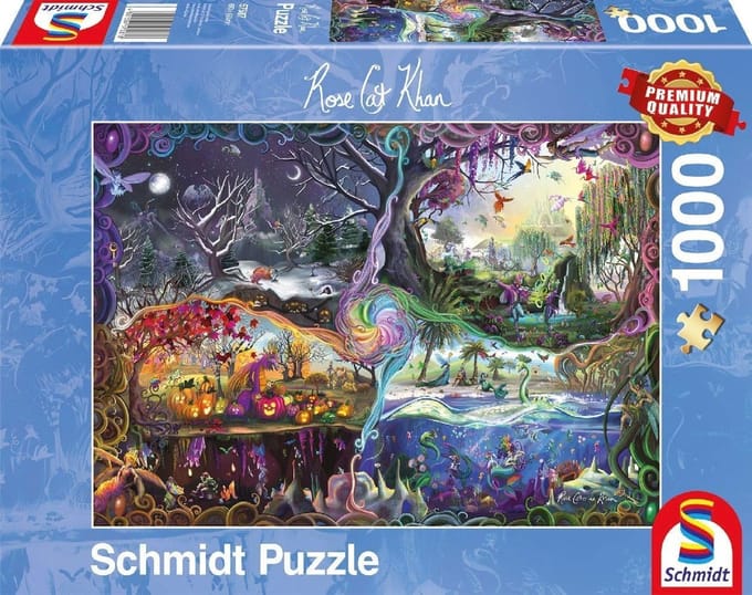 Puzzel Rose Cat Khan 1000 stukjes – Portal der Vier Rijken
