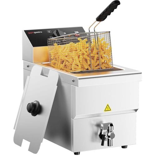 GGM Gastro Elektro Fritteuse - 8 Liter - 3,25 kW - mit Ablasshahn