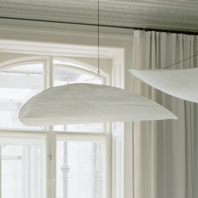 New Works LED hanglamp Tense, Ø 90 cm, wit