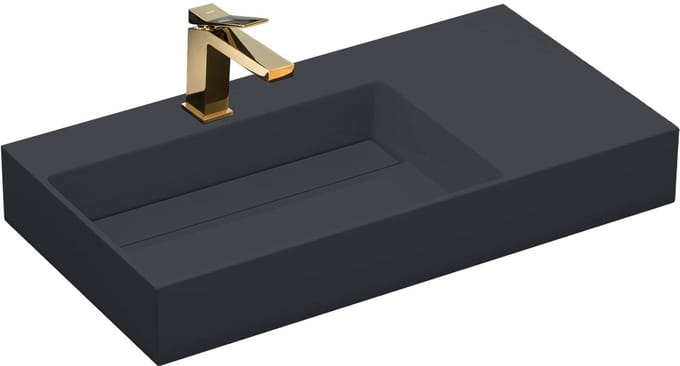 Rea Archi Conglomeraat Opzetwastafel Grijs 75X43X14Cm